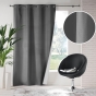 Rideau à Œillets 140 x 260 cm – Polyester Uni Thermique – Icemount Anthracite