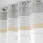 Rideau à œillets 140 x 240 cm – Coton uni + top à pompons – Iliade