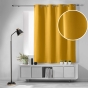 Rideau occultant à œillets 140 x 180 cm – Uni Miel – Petite hauteur –