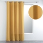 Rideau à Œillets 140 x 260 cm – Tissé Uni – Méliane Jaune