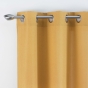 Rideau à Œillets 140 x 260 cm – Tissé Uni – Méliane Jaune