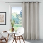 Rideau occultant à œillets - 135 x 240 cm - chambray uni - Chinéa Beige