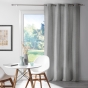 Rideau occultant à œillets - 135 x 240 cm - chambray uni - Chinéa Gris