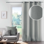Rideau à œillets – 140 x 260 cm – chambray uni Solena – Gris