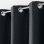 Rideau à œillets – 135 x 240 cm – occultant – tissé uni Tisséa - Anthracite