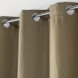 Rideau à œillets – 135 x 240 cm – occultant – tissé uni Tisséa - Noisette