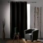 Rideau à œillets – 135 x 240 cm – occultant – tissé uni Tramina Anthracite