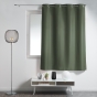 Rideau à œillets petite hauteur 140 x 180 cm – polyester uni essentiel – Kaki