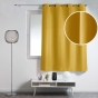 Lot de 2 Rideaux Spécial Petites Fenêtres à Œillets 140 x 180 cm – Uni Jaune – Essentiel