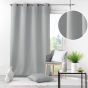Rideau À Œillets 140 x 260 cm Polyester Uni Essentiel - Gris perle