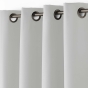 Rideau À Œillets 140 x 260 cm Polyester Uni Essentiel - Gris perle