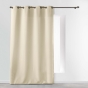 Rideau À Œillets 140 x 260 cm Polyester Uni Essentiel - Naturel