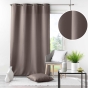Rideau À Œillets 140 x 260 cm Polyester Uni Essentiel - Taupe