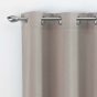 Rideau à œillets – 140 x 280 cm – tissé uni Méliane – grande hauteur - Lin