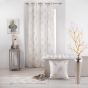 Rideau à Œillets 140 x 260 cm – Polyester Imprimé Métallisé – Sunny Gold