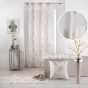 Rideau à Œillets 140 x 260 cm – Polyester Imprimé Métallisé – Sunny Gold