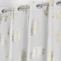 Rideau à Œillets 140 x 260 cm – Polyester Imprimé Métallisé – Sunny Gold