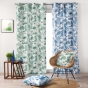 Rideau à Œillets 140 x 260 cm – Polyester Imprimé – Amazonia Vert