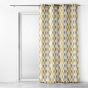 Lot de 2 rideaux à œillets – 140 x 260 cm – polyester imprimé Palpito – jaune/blanc
