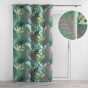 Lot de 2 rideaux à œillets 140 x 260 cm – Polyester imprimé Assana – Kaki