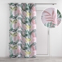 Lot de 2 rideaux à œillets 140 x 260 cm – Polyester imprimé Assana – Rose