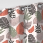 Rideau à œillets 140 x 240 cm – Coton imprimé BIANCA – Motif feuillage tendance