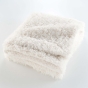 pPlaid 125 x 150 cm – Imitation Fourrure Mouton – Écru