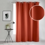 Rideau Occultant Grande Hauteur 135 x 280 cm – Uni Terracotta – À Œillets