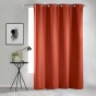 Rideau Occultant Grande Hauteur 135 x 280 cm – Uni Terracotta – À Œillets