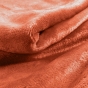 Plaid 125 x 150 cm flanelle unie – FLANOU – Terracotta