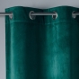 Lot de 2 Rideaux Tamisants à Œillets 140 x 240 cm – Velours Doux – Velvetine Pétrole