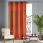 Lot de 2 Rideaux Tamisants à Œillets 140 x 240 cm – Velours Doux – Velvetine Orange