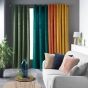Lot de 2 Rideaux Tamisants à Œillets 140 x 240 cm – Velours Doux – Velvetine Jaune