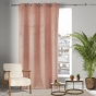Rideau Tamisant à Œillets 140 x 240 cm – Velours – Velvetine Dragée