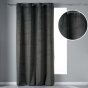 Rideau Tamisant à Œillets 140 x 240 cm – Velours – Velvetine Anthracite
