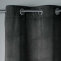 Rideau Tamisant à Œillets 140 x 240 cm – Velours – Velvetine Anthracite