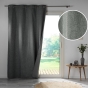 Rideau à Œillets 140 x 260 cm – 100 % Occultant / Chambray Uni – Crépuscule Anthracite