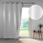 Lot de 2 rideaux occultants double face 140 x 260 cm – 100 % microfibre – Obscure Gris