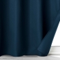 Rideau a oeillets 140 x 260 cm 100% occultant/microfibre unie obscure Marine