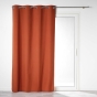 Rideau a oeillets 140 x 260 cm 100% occultant/microfibre unie obscure Terracotta