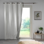 Rideau Thermique 140 x 260 cm – 100 % Occultant / Jacquard – Darko Gris Pâle