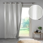 Rideau Thermique 140 x 260 cm – 100 % Occultant / Jacquard – Darko Gris Pâle