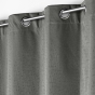Lot de 2 Rideaux Thermiques 140 x 260 cm – 100 % Occultants / Jacquard – Darko Anthracite