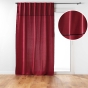 Rideau à passants cache-volants en coton – 140 x 240 cm – Mistraline Bordeaux