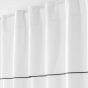 Rideau à passants cache-volants en coton – 140 x 240 cm – Mistraline Blanc