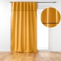 Rideau à passants cache-volants en coton – 140 x 240 cm – Mistraline Jaune