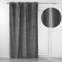 Lot de 2 Rideaux tamisants à œillets 140 x 260 cm – Velours relief Velouriane Anthracite