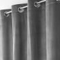 Rideau tamisant à œillets 140 x 260 cm – Velours relief Velouriane Anthracite