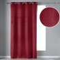 Rideau Tamisant à Œillets 140 x 240 cm – Velours – Velvetine Bordeaux