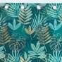 Rideau à Œillets 140 x 280 cm – Polyester Imprimé Métallisé – ORNELLA Émeraude